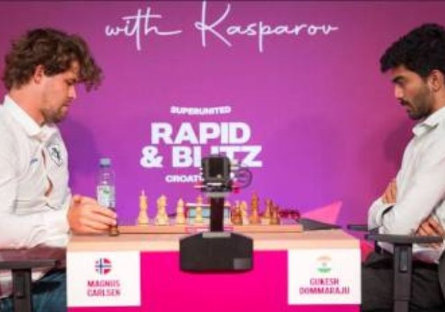 Magnus Carlsen defeated by Gukesh