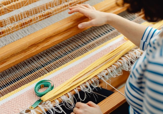 Weaving as subject in Kamargaon College