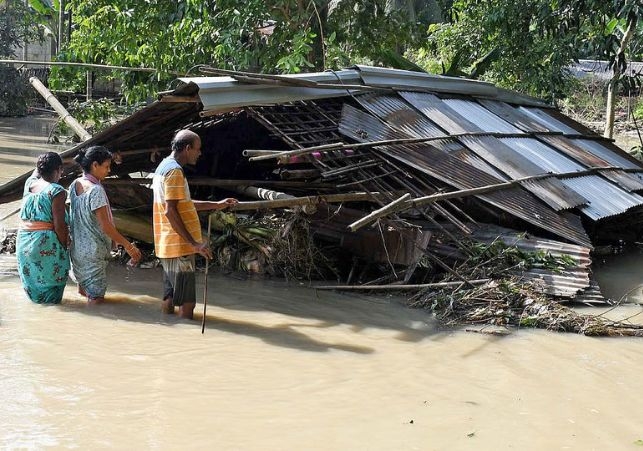 people life affected by Assam Floods